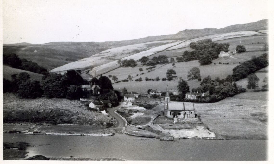 Derwent village ruins 1943